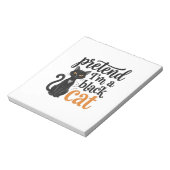 ハロウィン 黒猫 Tシャツ デザイン 変装 ノートパッド (回転)