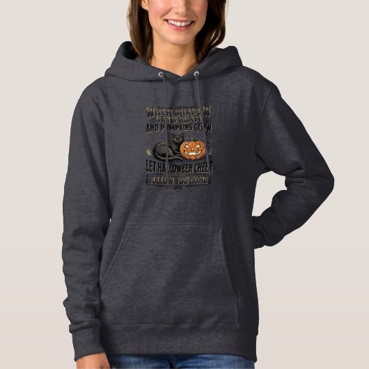 ハロウィン 黒猫 Tシャツ ヴィンテージ パンプキン 彫刻 (正面)