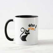 ハロウィン 黒猫 Woo Hoo! マグカップ (左)