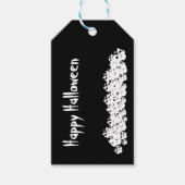 ハロウィン 黒白 ドクロの山 オーダーメイド ギフトタグ (正面)