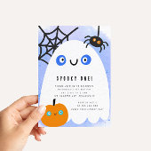 ハロウィン+1歳の誕生日招待状 招待状