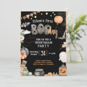 ハロウィン 1歳の誕生日 どんな年齢でも 男の子 女の子 パーティー 招待状 (スタンド正面)