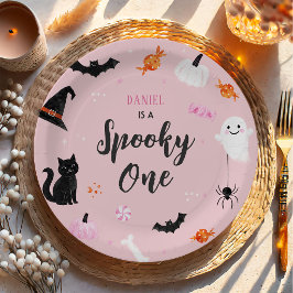 ハロウィン 1歳の誕生日 女の子 幽霊 ペーパープレート