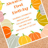 ハロウィン 1歳の誕生日 招待状 10月 キッズ用