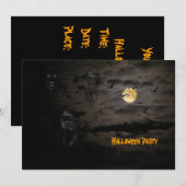 ハロウィン#1 招待状 (正面/裏面)