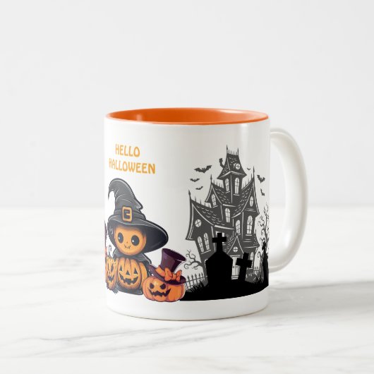ハロウィン 2トンマグ 11オンス #1 ツートーンマグカップ (正面右)