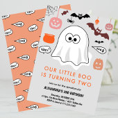 ハロウィン 2歳の誕生日 リトルブー スプークタキュラー 招待状