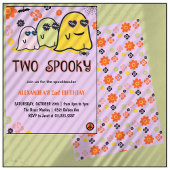 ハロウィン 2歳 誕生日 招待状 ゴースト スプーキー