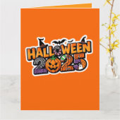 ハロウィン 2025 マジック - 祝祭のカボチャ カード (黄色い花)