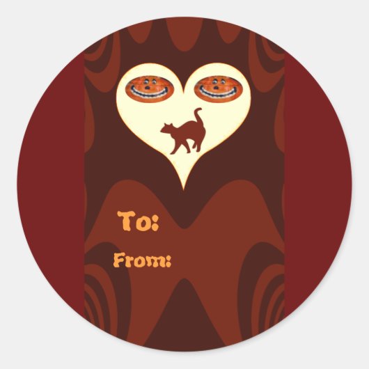 ハロウィン#2_ ラウンドシール (正面)