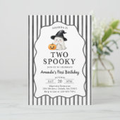 ハロウィン 2 怖い2歳の誕生日招待状 招待状 (スタンド正面)