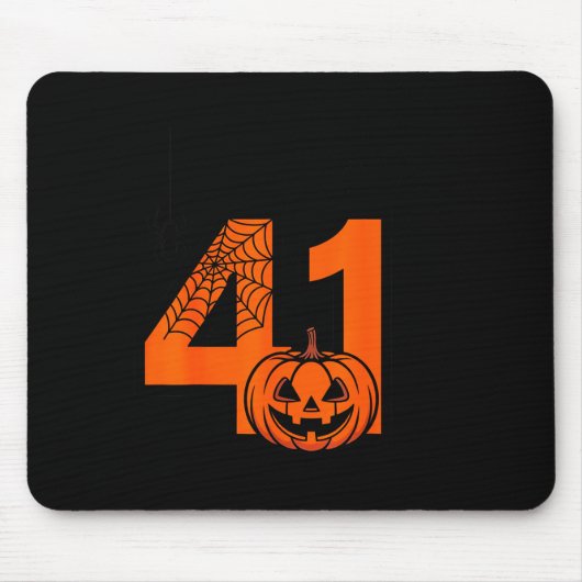 ハロウィン 41 語呂合わせ メーム スラング 誕生日41歳 マウスパッド (正面)