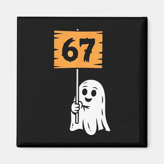 ハロウィン 67 ミーム 6-7 シックス セブン マグネット (正面)