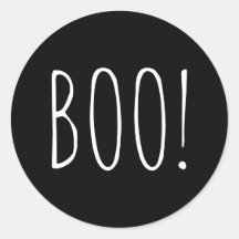 ハロウィン「BOO」| スプーキーパーティーのためのブラックタイポグラフィ