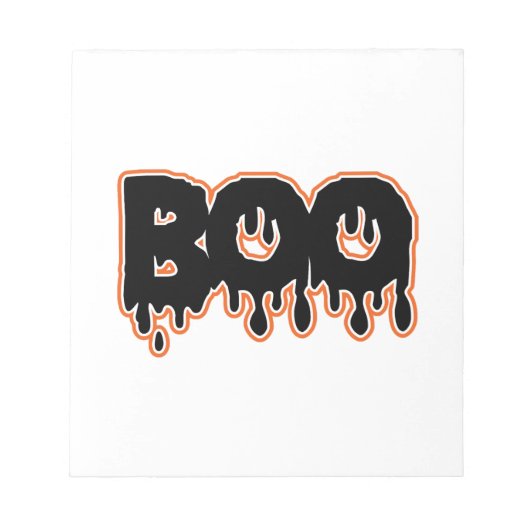 ハロウィン BOO ノートパッド (正面)