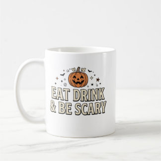 ハロウィン Eat Drink And Be Scary コーヒーマグカップ