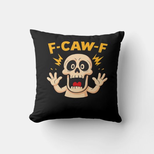 ハロウィン F-Caw-F スカル クッション (正面)