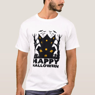ハロウィン (Happy Halloween House) Tシャツ