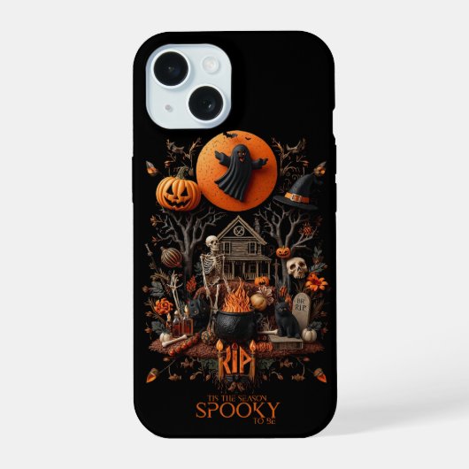ハロウィン iPhone 15ケース (裏面)