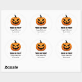 ハロウィン Jack-o'-Lantern – ラウンドシール (シート)