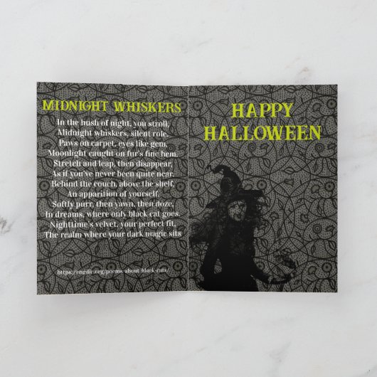 ハロウィン Kitty Card カード (内部)