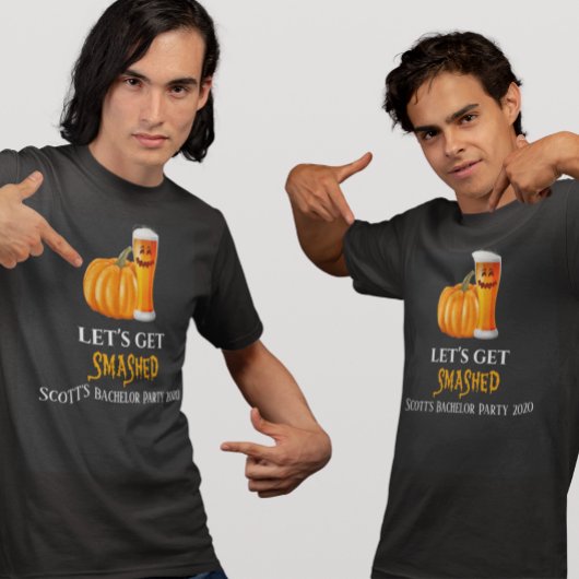 ハロウィン　Let's Get Smashed　独身最後の夜　パーティー　ビール Tシャツ