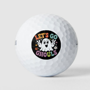 ハロウィン Let's Go グールズ ゴースト レトロ コスチューム ゴルフボール