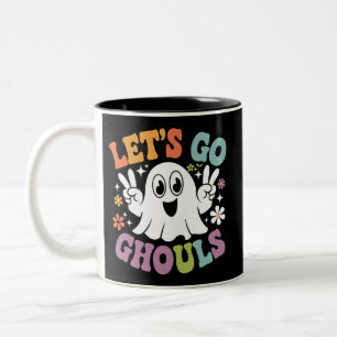 ハロウィン Let's Go グールズ ゴースト レトロ コスチューム ツートーンマグカップ