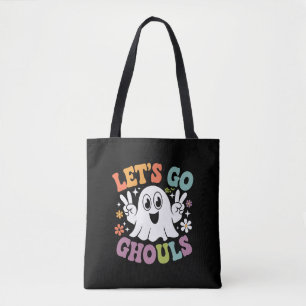ハロウィン Let's Go グールズ ゴースト レトロ コスチューム トートバッグ