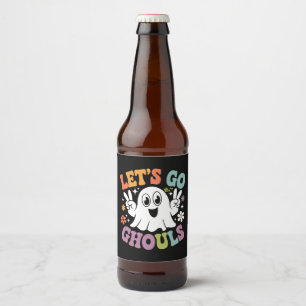 ハロウィン Let's Go グールズ ゴースト レトロ コスチューム ビールラベル