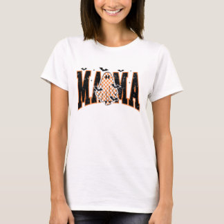ハロウィン「MAMA」 Tシャツ – かわいい幽霊&こうもりグラフ