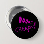 ハロウィン Ooooh Creepy! ボタン 缶バッジ (正面&裏面)