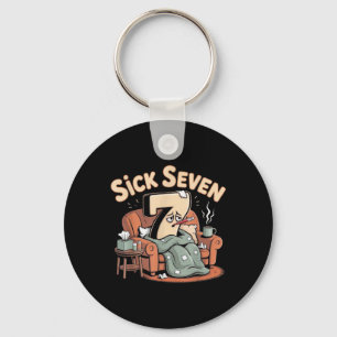 ハロウィン Sick Seven 67 楽しい文字のコスチューム キーホルダー