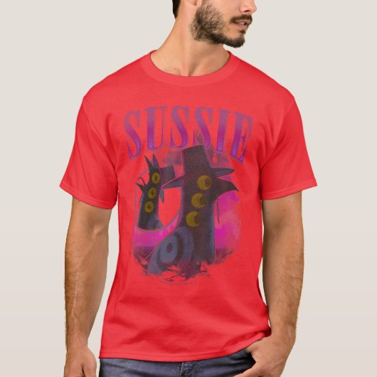 ハロウィン Sussie Y2K ダストレス ポスター Tシャツ (正面)