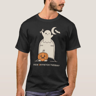 ハロウィン Sysadmin ジョーク パッチ火曜日 Tシャツ