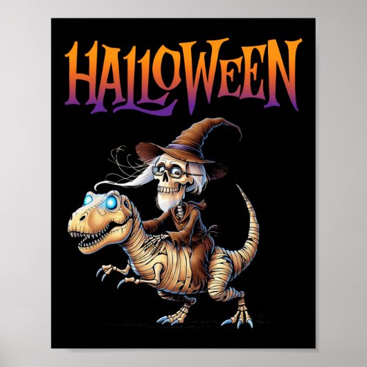 ハロウィン T-レックス スケルトン ライド ポスター (正面)