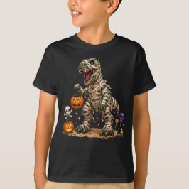 ハロウィン+T+レックス+ミイラ+キッズ Tシャツ