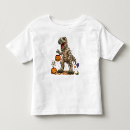 ハロウィン+T+Rex+ミイラ+キッズ トドラーTシャツ