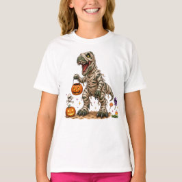 ハロウィン+T+Rex+ミイラ+キッズ Tシャツ