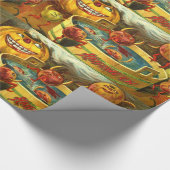 ハロウィンAppleの振れること ラッピングペーパー (角)