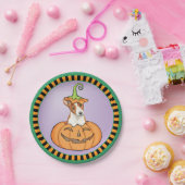 ハロウィンBasenji ペーパープレート (パーティー)