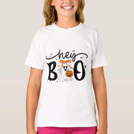 ハロウィンFun Tシャツ - Hey Boo