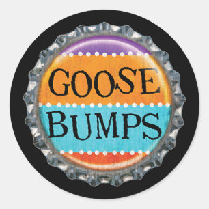ハロウィンGoosebumpsのビンの王冠 ラウンドシール