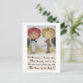 ハロウィンGreetingAppleヘッド ポストカード (スタンド正面)