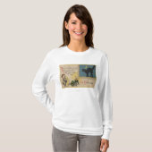 ハロウィンGreetingBlack猫 Tシャツ (正面フル)