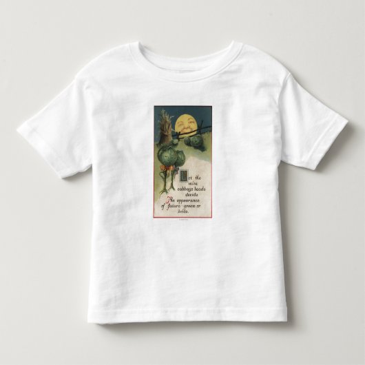 ハロウィンGreetingCabbageの擬人観 トドラーTシャツ (正面)