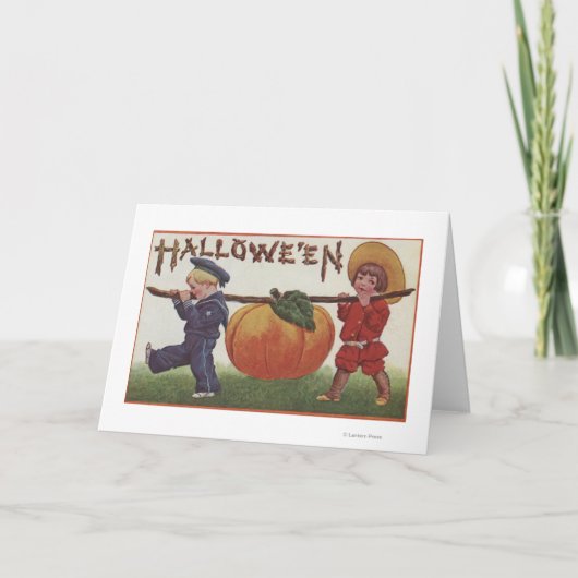 ハロウィンGreetingCarryingのカボチャ カード (正面)