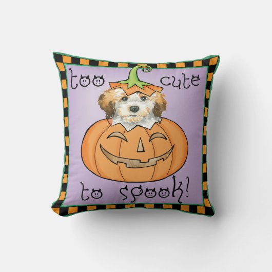 ハロウィンHavanese クッション (正面)