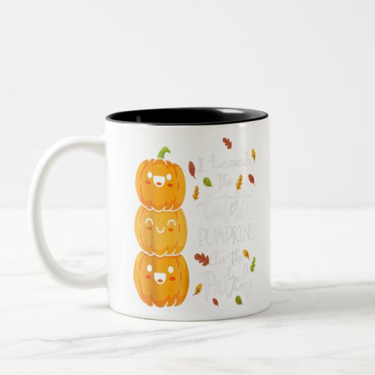 ハロウィンI教えパッチで最も可愛いカボチャ ツートーンマグカップ (左)