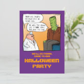 ハロウィンInvitationフランケンシュタインの博士 招待状 (スタンド正面)